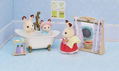 Игровой набор «Набор с ванной и душевой», Sylvanian Families - фото 5