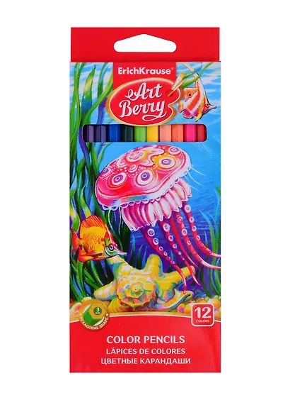 Карандаши цветные Art Berry, 12 цветов - фото 2