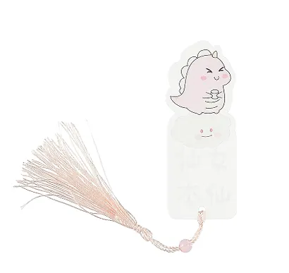 Закладка для книг пластиковая "Dinosaur", с кисточкой, - фото 3