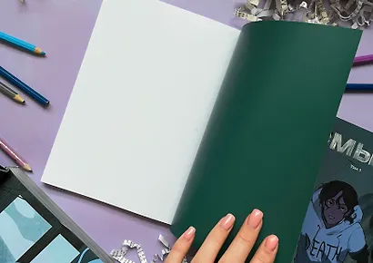 Скетчбук А5 40л "Woorie" 160г/м2, тв.обложка - фото 3