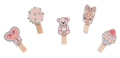 Прищепки декоративные с веревкой Праздник (10шт) - фото 3