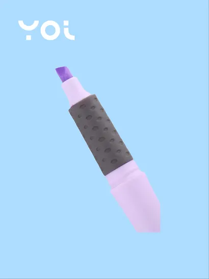 Текстовыделитель Be positive, пастельный лавандовый - фото 2