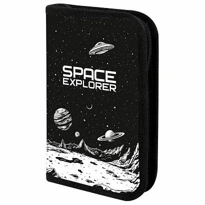 Пенал 1 отделение "Space invader" 19*11 см - фото 1