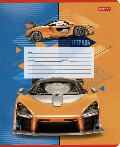 Тетрадь в крупную клетку Hatber, "Мощный и быстрый", 12 листов, в ассортименте - фото 2