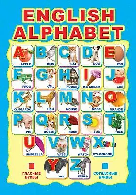 ENGLISH ALPHABET : Мини-плакат - фото 1