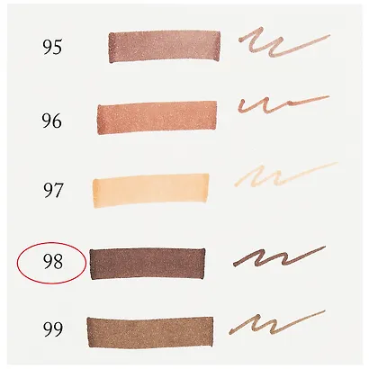 Маркер художественный "Сонет" черно-коричневый, двухсторон., тонк. и широк.долото, Сонет - фото 3