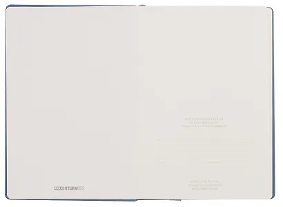 Книга для записей A5, 125 листов, нелинованная "Rising Colours", твердая обложка, цвет, цвет синий камень, Leuchtturm1917 - фото 5