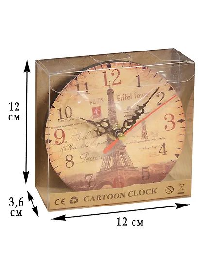 Сувенир, Часы настольные Эйфелева башня 12см 12-34135-ZJ-012-2 - фото 2