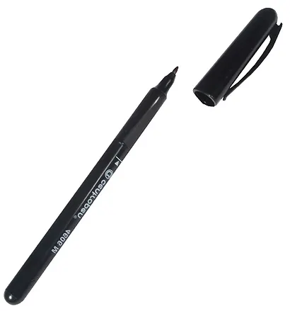 Маркер перманентный Centropen, черный 1 мм - фото 1