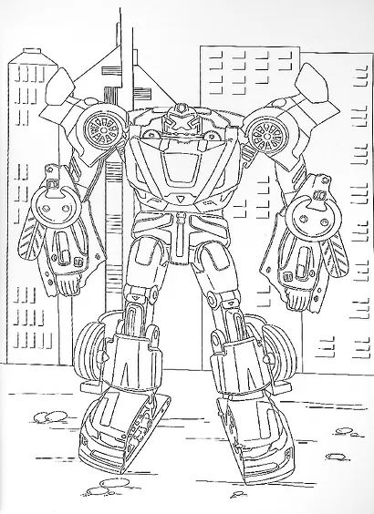 МАКСИ-РАСКРАСКА. СУПЕРРОБОТЫ - фото 4