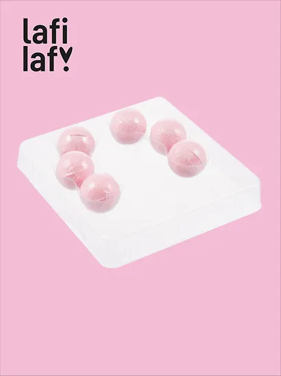 Набор мини-бомбочек для ванны Ожерелье (ваниль и вишня) (6шт) (60г) (12-source-bath_2) (Lafilaf) - фото 2