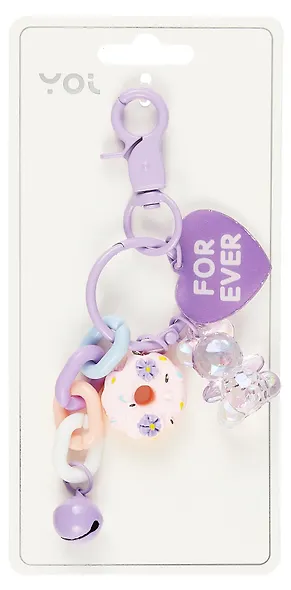 Брелок с карабином и подвесками Мишка (пластик) (Yoi) (12-4305-Y4) - фото 5