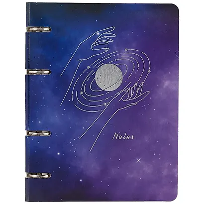 Тетрадь на кольцах в клетку Listoff, Space, 100 листов - фото 1