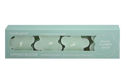 Набор чайных свечей Цветы Spring bloom (Цветочный аромат) (4 шт) (12-202506-2L) - фото 2