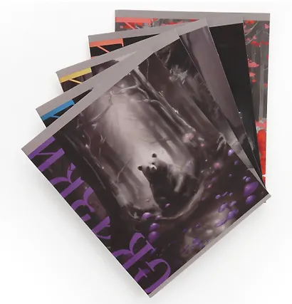 Тетрадь 48л кл. "Сказка на ночь" мел.картон, ламинация "soft touch" с эффектом "металлик", ассорти - фото 2