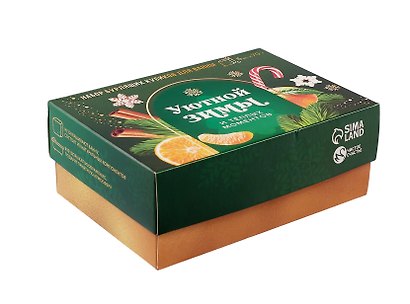 Новогодний подарочный набор бомбочек для ванны Уютной зимы (6х70 г) (9884375) - фото 1