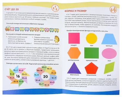 Ширмочка информационная. Математическое развитие детей 6-7 лет - фото 3