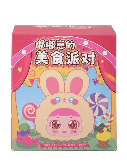 Брелок Девочка с ушками (Лицо) (13см) (плюш,пластик) (Blind Box) (12-7655-202508-MR1032) - фото 1