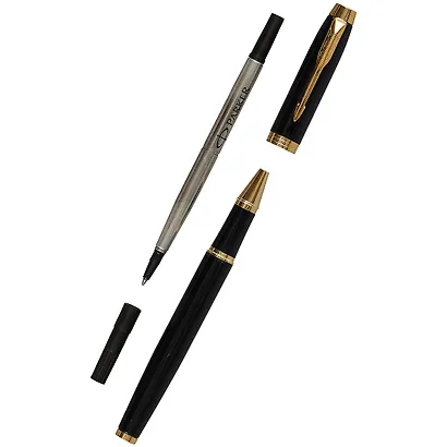 Ручка-роллер Parker, IM Black CT, подарочная черная - фото 8