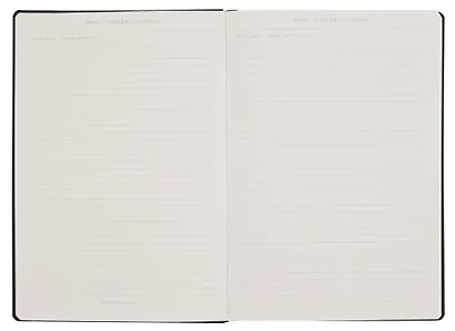 Книга для записей B5, 109 листов в клетку "Composition", твердая обложка, Черный, Leuchtturm1917 - фото 3