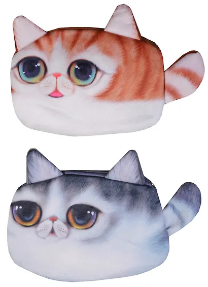 Кошелек Кот лежащий 17*12см (флис) - фото 4