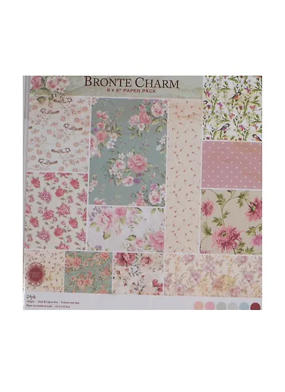 Бумага д/скрапбукинга Bronte Charm (11062805) (24 листа) (15,2х15,2см) (упаковка) - фото 1