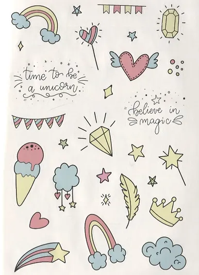 Наклейки для Bullet Journal: Более 300 ярких стикеров - фото 3