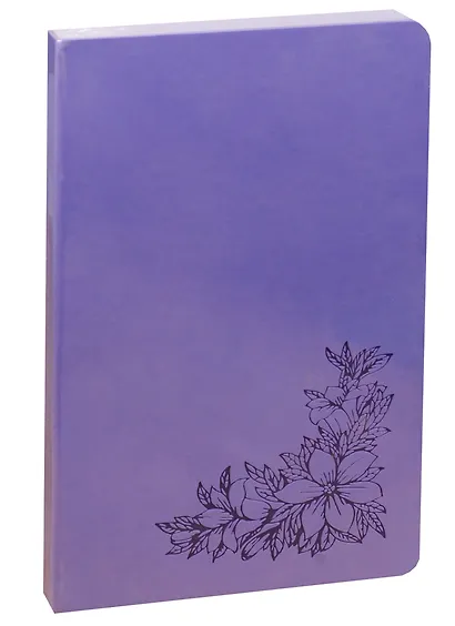 Бизнес-блокнот А5 128л кл. "VIVELLA" сиреневый, лайт, интегр.переплет, Hatber - фото 3