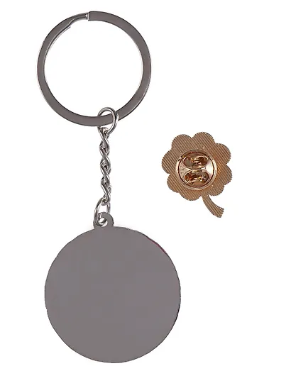 Набор Брелок My lucky charm Винсент Ван Гог Звездная ночь (металл) (12-07150-Z1826)+Значок Pin Joy Клевер (металл) (12-08599-907) - фото 8