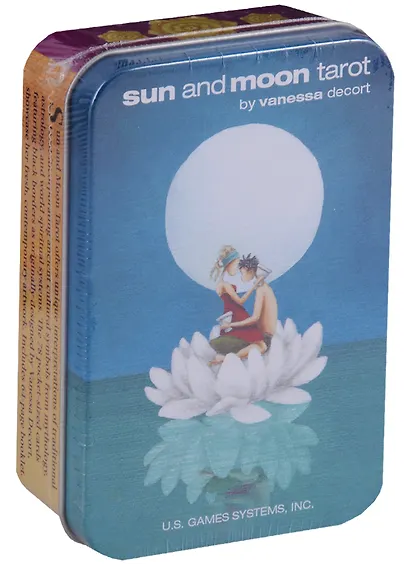 Таро Аввалон, Sun and Moon Tarot Солнце и Луны (карты на английском языке в жестяной коробке) (ПИ) - фото 1