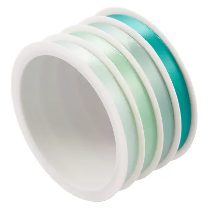 Ленты для декорирования 03цв 2м "Мятные" пласт.катушка - фото 3