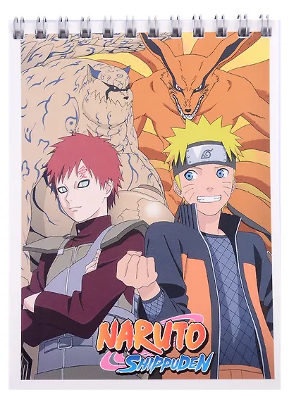 Блокнот А6 40 листов, клетка, "Naruto" евроспираль - фото 3