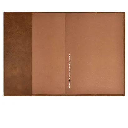 Ежедневник недат. А5+ 160л 175*245 "Шеврет" коричневый, кожзам, мягк.переплет, блинтовое тиснение, офсет, ляссе из иск.кожи, подар.упаковка - фото 4