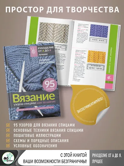 Вязание узоров спицами: шаг за шагом. Самый наглядный самоучитель - фото 6