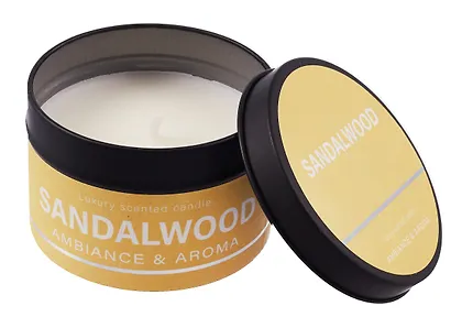 Свеча ароматическая в круглой баночке с крышкой (желтая) (8,5х4,5) (12-250105-G16) - фото 3