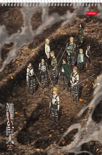 Альбом для рисования Hatber, "Атака Титанов", А4, 30 листов, на спирали, в ассортименте - фото 2