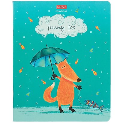 Тетрадь общая «Funny fox», 48 листов в клетку, A5, в ассортименте - Hatber - фото 5