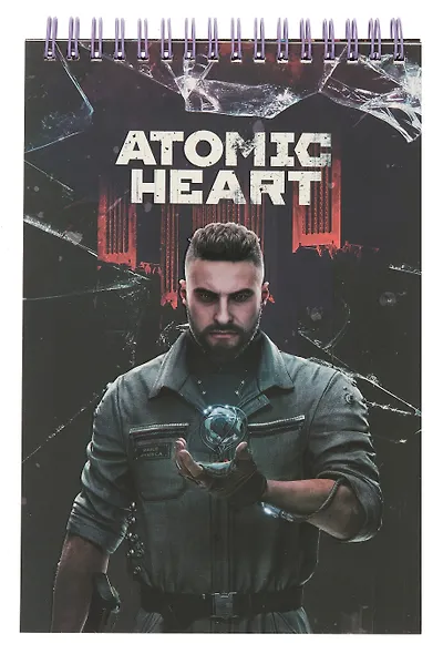 Atomic Heart. Творческий блокнот cо стикерами A5. Майор Нечаев - фото 1