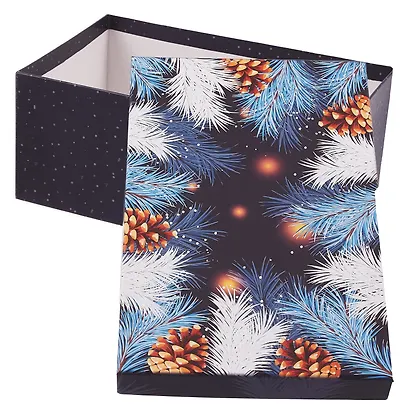 Коробка подарочная "СКАЗОЧНАЯ ПОЛНОЧЬ" 26*17*11см, Новый год, картон - фото 3