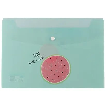Папка -конверт «Fresh fruits» А4 на кнопке, в ассортименте - фото 3