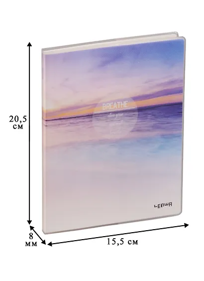 Тетрадь в клетку Lenwa, Breathe, 80 листов - фото 4