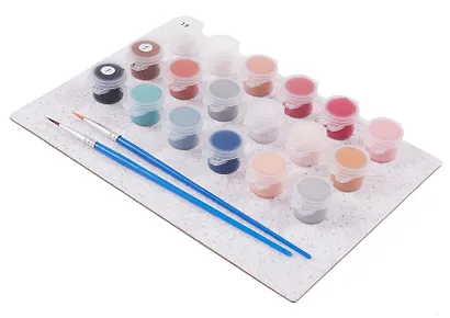 Картина-раскраска по номерам "Букет пионов" 20х14 см - фото 4