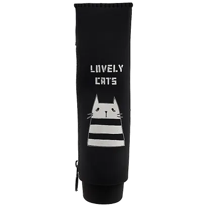 Пенал на молнии Тюбик Lovely cats (силикон) (23х7,5) (ПВХ бокс) - фото 1