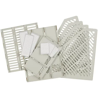 Лоток вертикальный 3 отделения серый сборный Erich Krause - фото 3