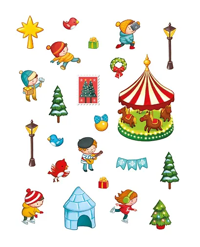 Сказочный Новый год. Новогодний плакат с наклейками - фото 8