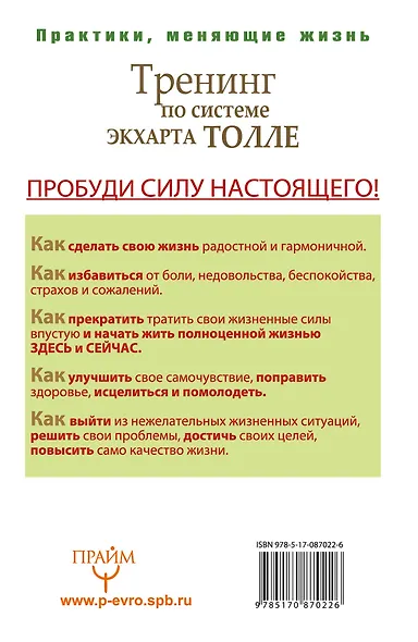 Тренинг по системе Экхарта Толле: пробуди силу настоящего! Выход из страданий в мир гармонии и счастья - фото 2