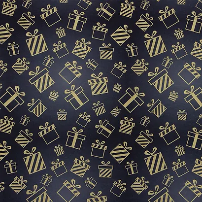 Бумага упаковочная 70х100 см "Golden pattern", в ассортименте - фото 9