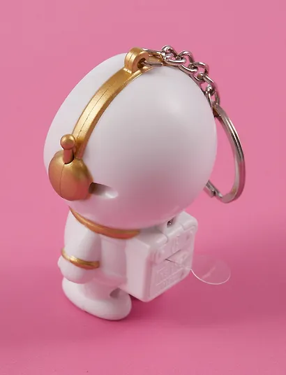 Брелок-фонарик Котик-космонавт (ПВХ) (5х4) - фото 5