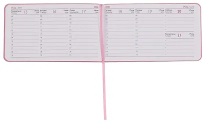 Еженедельник дат. 2026г. 64л 150x87 мм 150x87 мм "Виннер" лиловый, кожзам, мягк.переплет, блинт.тиснение, офсет, карманный, горизонт, справ.мат-лы, закругл.углы, ляссе, инд.уп - фото 3