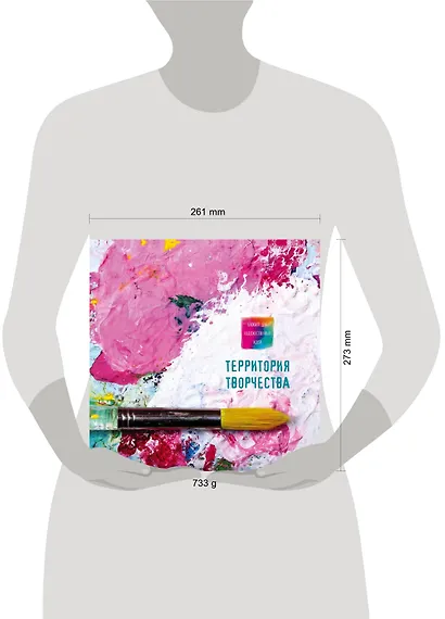 Блокнот для художественных идей. Кисть (твёрдый переплёт, альбомный формат, 96 стр., 255х255 мм) - фото 3